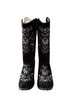 Agave Floral Black Boots Size 9 1/2 - photo 1