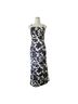 Commense 100% Polyester Floral Black White Brown Casual Dress Size M - photo 1
