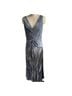Vince. 100% Polyester Silver Cocktail Dress Size 10 - photo 1