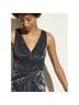 Vince. 100% Polyester Silver Cocktail Dress Size 10 - photo 5