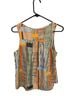 Hinge 100% Silk 100% Polyester Print Multi Color Sleeveless Top Size M - photo 2