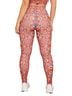 Wolven Graphic Aztec Or Tribal Print Red Blue Leggings Size S - photo 2