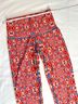 Wolven Graphic Aztec Or Tribal Print Red Blue Leggings Size S - photo 5