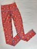 Wolven Graphic Aztec Or Tribal Print Red Blue Leggings Size S - photo 4