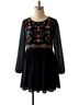 Zara 100% Polyester Floral Black Casual Dress Size XS - photo 1