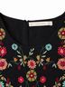 Zara 100% Polyester Floral Black Casual Dress Size XS - photo 4