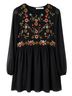 Zara 100% Polyester Floral Black Casual Dress Size XS - photo 2