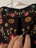 Zara 100% Polyester Floral Black Casual Dress Size XS - photo 6