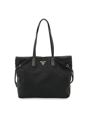 Prada PRADA Prada Tote Bag Shoulder Nylon Leather NERO Black BR4001 (view 2)