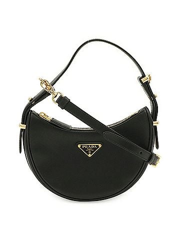 Prada PRADA Prada Arche Small Leather Shoulder Bag Handbag NERO Black 1BC194 (view 1)