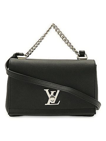 Louis Vuitton LOUIS VUITTON Lockme II BB Shoulder Bag with Chain Handle, Handbag, Noir Black (M51200) (view 2)