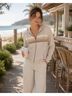 Aviator Nation Stripes Multi Color Tan Jacket Size L - photo 4