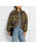 Ganni Camo Green Brown Jacket Size M - photo 4