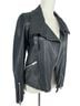 ALLSAINTS 100% Lambskin 62% Viscose 38% Cotton 100% Polyester Solid Black Leather Jacket Size 4 - photo 7