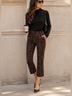 CAbi Snake Print Brown Black Casual Pants Size XS - photo 4