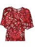 Rhode X Target Floral Red Pink Casual Dress Size 2 - photo 5