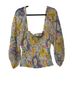 Shoshanna Floral Multi Color Long Sleeve Blouse Size S - photo 1