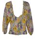 Shoshanna Floral Multi Color Long Sleeve Blouse Size S - photo 2