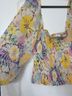 Shoshanna Floral Multi Color Long Sleeve Blouse Size S - photo 6
