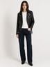 IRO 100% Lambskin Solid Black Leather Jacket Size 4 - photo 5