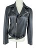 IRO 100% Lambskin Solid Black Leather Jacket Size 4 - photo 1