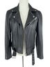 IRO 100% Lambskin Solid Black Leather Jacket Size 4 - photo 6