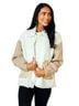 NeeSee's Dresses Color Block Tan Ivory Brown Jacket Size S - photo 2