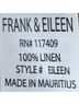 Frank & Eileen 100% Linen Solid Tan Linen Pants Size XXS - photo 3