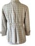 Banana Republic 98% Cotton 2% Spandex 100% Polyester Graphic White Tan Blazer Size M - photo 2