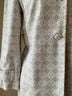 Banana Republic 98% Cotton 2% Spandex 100% Polyester Graphic White Tan Blazer Size M - photo 5