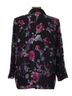 Tahari Floral Black Purple Pink Blazer Size 16 - photo 2