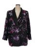 Tahari Floral Black Purple Pink Blazer Size 16 - photo 1