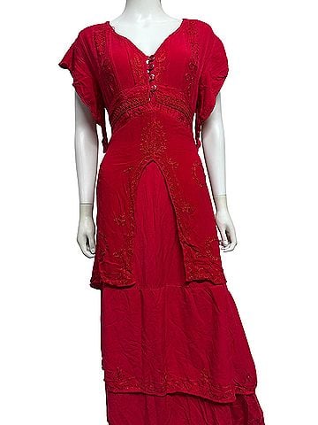 Peach Couture Cocktail Dress (view 1)