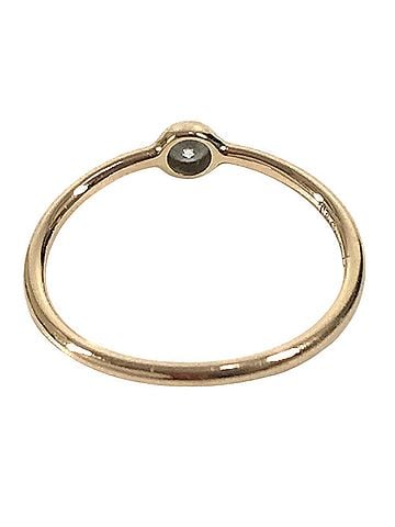 Tiffany & Co. TIFFANY&amp;Co. Tiffany 18K Gold Wave Single Ring with 1PD Diamond - Jewelry, Accessory, Ring, Au750 Pink Women's (view 2)