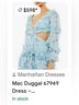 Mac Duggal 100% Polyester Floral Blue Cocktail Dress Size 0X - photo 3