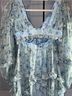 Mac Duggal 100% Polyester Floral Blue Cocktail Dress Size 0X - photo 9