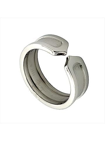 Cartier Cartier C2 Ring, Size #53, 18K White Gold, 7.9g, 2C (White Gold), Women's. (view 1)