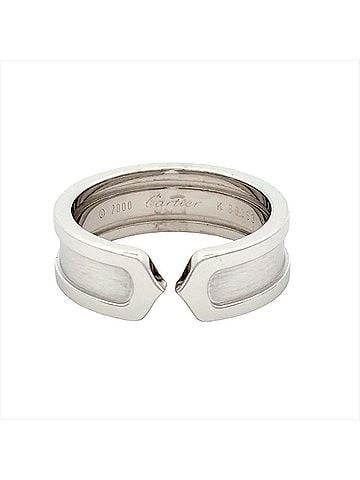 Cartier Cartier C2 Ring, Size #53, 18K White Gold, 7.9g, 2C (White Gold), Women's. (view 2)