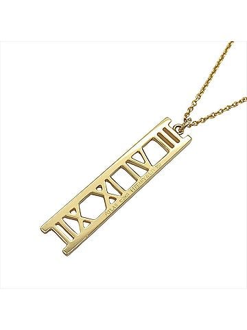 Tiffany & Co. Tiffany &amp; Co. Atlas Open Bar Necklace, 18K Yellow Gold, 3.8g, Women's. (view 2)