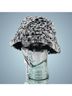 Eugenia Kim 100% Polyester Animal Print Gray Black Hat One size - photo 3
