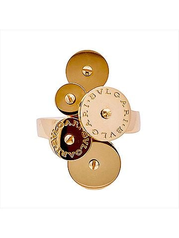 Bvlgari Bulgari BVLGARI Cycladi Ring, approximately 18K Yellow Gold, 11.0g, Women's Ring (view 2)
