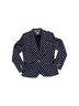Tommy Hilfiger 98% Cotton 2% Spandex 100% Polyester Polka Dots Blue White Blazer Size 10 - photo 1