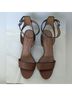 Coach 100% Leather Snake Print Brown Sandals Size 9 1/2 - photo 5