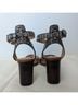 Coach 100% Leather Snake Print Brown Sandals Size 9 1/2 - photo 7