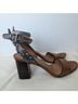 Coach 100% Leather Snake Print Brown Sandals Size 9 1/2 - photo 8
