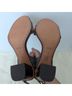 Coach 100% Leather Snake Print Brown Sandals Size 9 1/2 - photo 11
