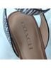 Coach 100% Leather Snake Print Brown Sandals Size 9 1/2 - photo 3