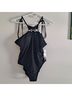 La Blanca Solid Black One Piece Swimsuit Size 12 - photo 10