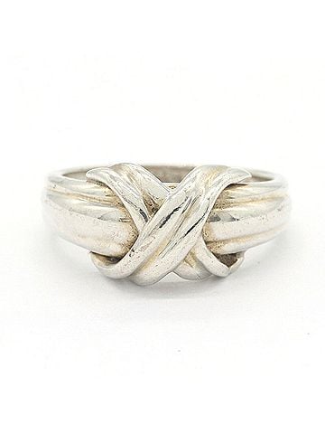 Tiffany & Co. Tiffany &amp; Co. Signature Cross Ring, Sterling Silver 925, US 6.5-7, JP1, Women's Ring. (view 1)