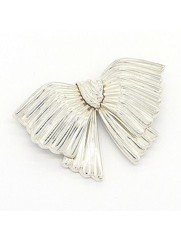 Tiffany & Co. Tiffany &amp; Co. Ribbon Brooch, Sterling Silver 925, Women's, Vintage, Knot Design, TIFFANY&amp;Co. 26061631 (view 1)
